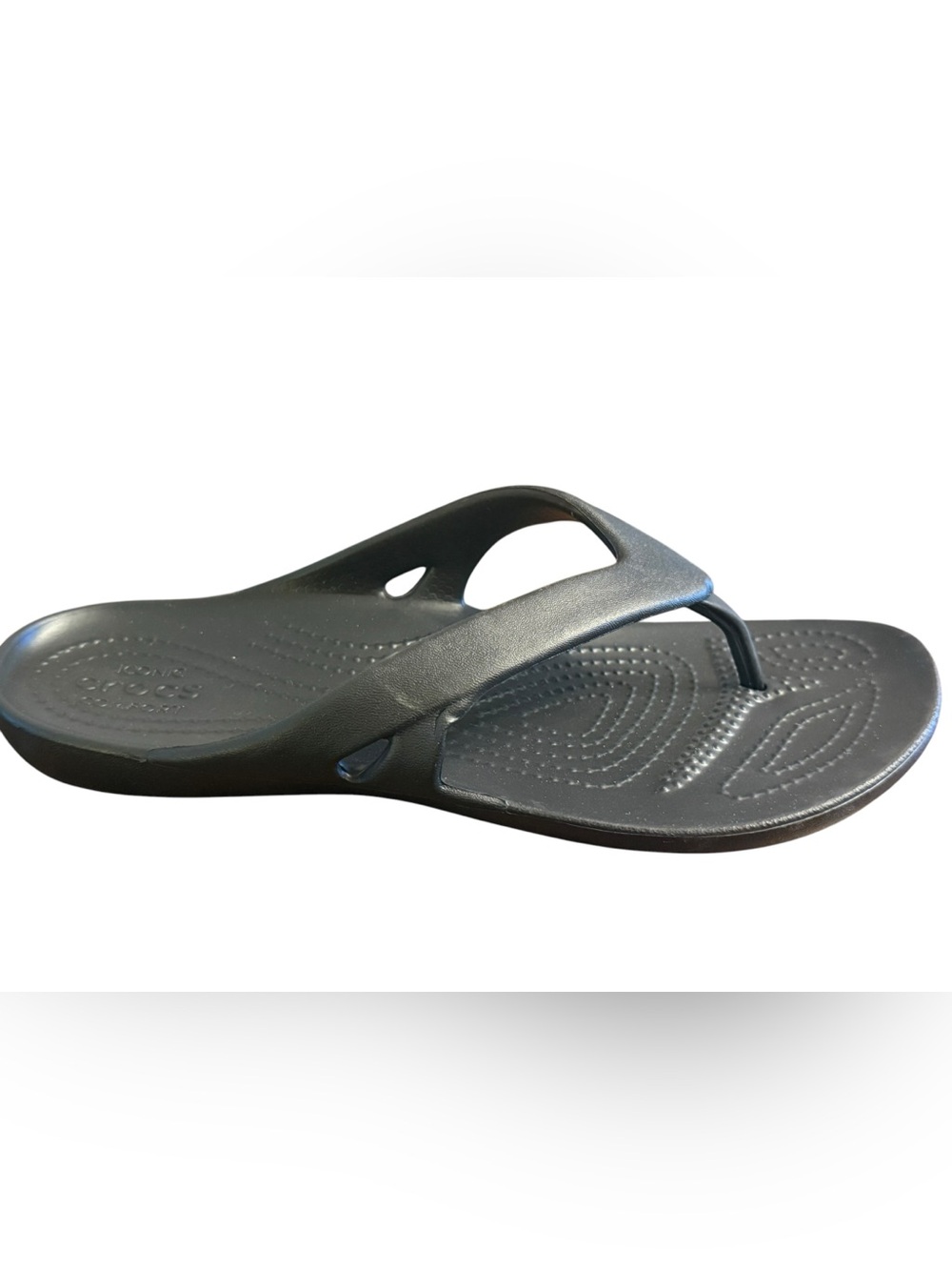 CROCS Women's Black Sandal Flip Flops NWOT Size 8